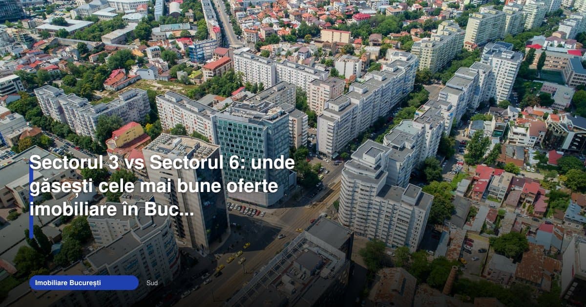 Sector 3 vs Sector 6 imobiliare: unde apar oferte mai bune acum